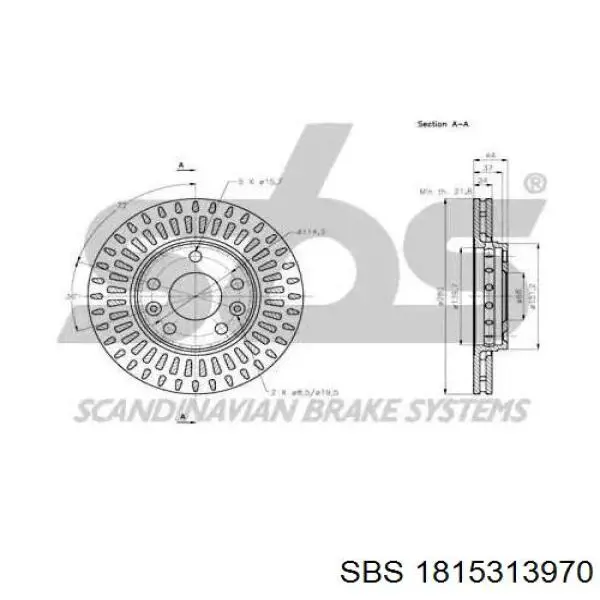 Freno de disco delantero Renault DUSTER 2 HM