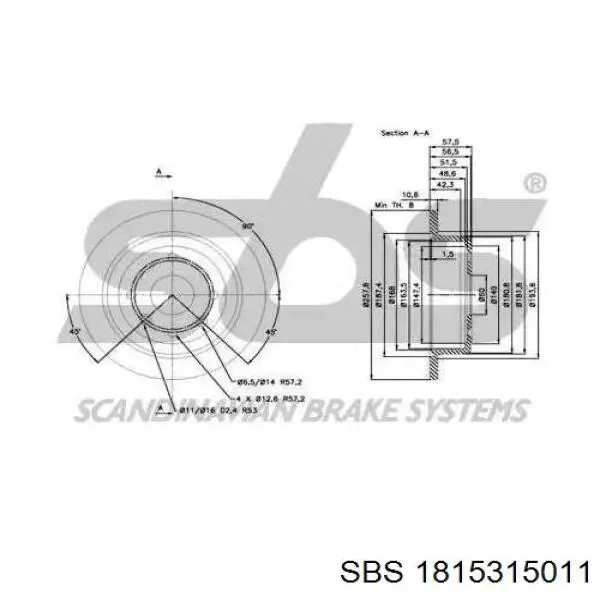 Disco de freno trasero Chevrolet Aveo 2 T250, T255