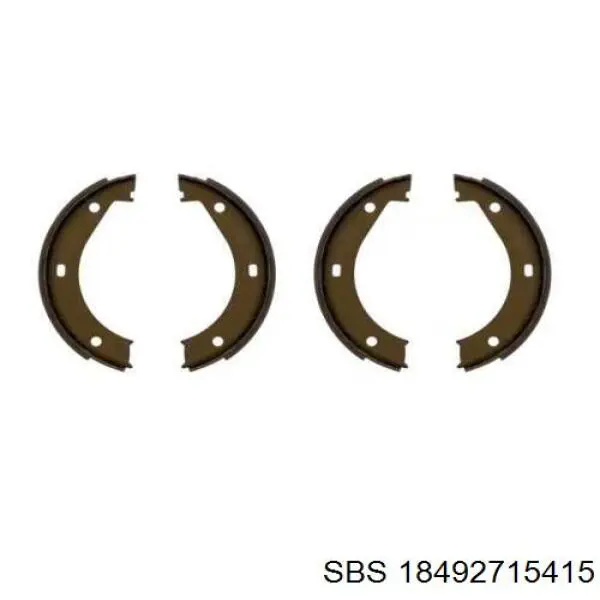 Juego de zapatas de frenos, freno de estacionamiento BMW 5 E28