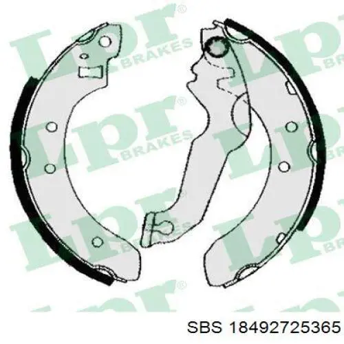 18492725365 SBS zapatas de frenos de tambor traseras