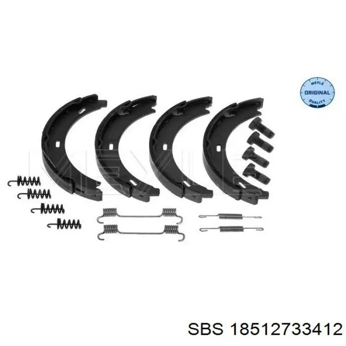 18512733412 SBS juego de zapatas de frenos, freno de estacionamiento