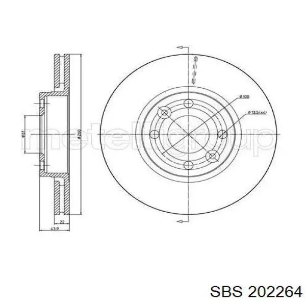 Freno de disco delantero Nissan Versa E12X