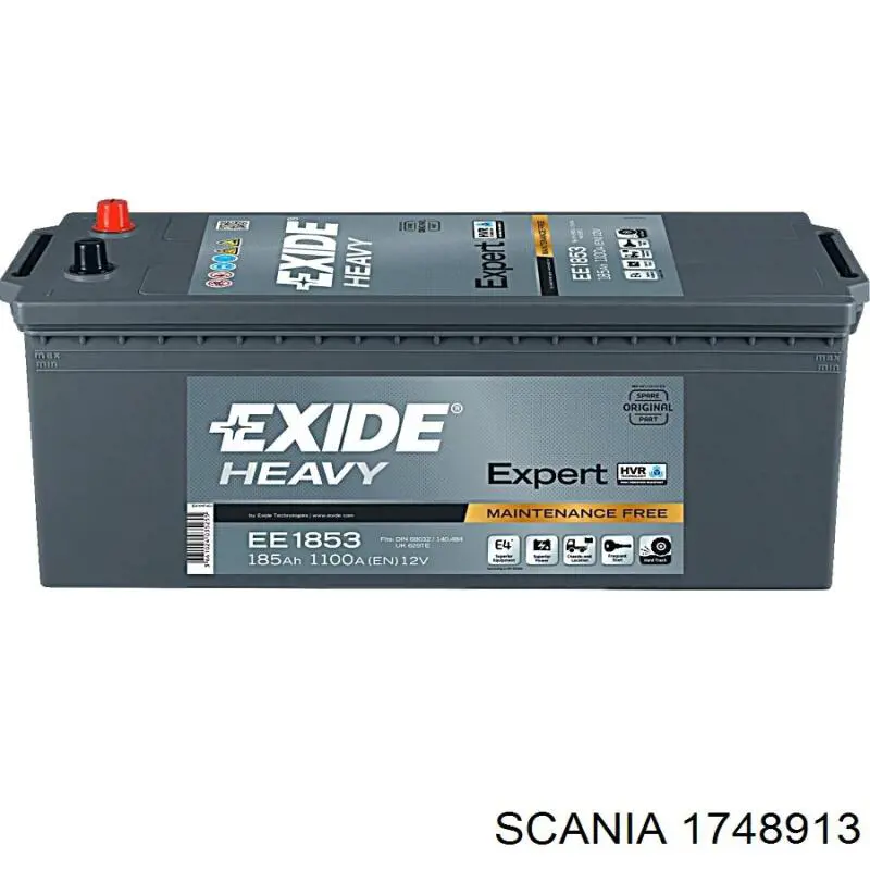 Batería de arranque Scania 1748913 precio, desde 323,73 EUR