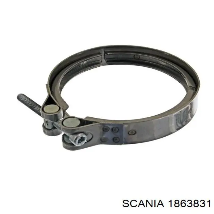 1863831 Scania Abrazadera delantera del silenciador