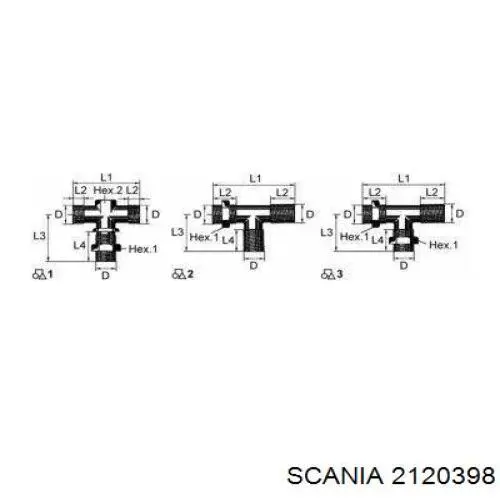 2120398 Scania cable de conexión del remolque