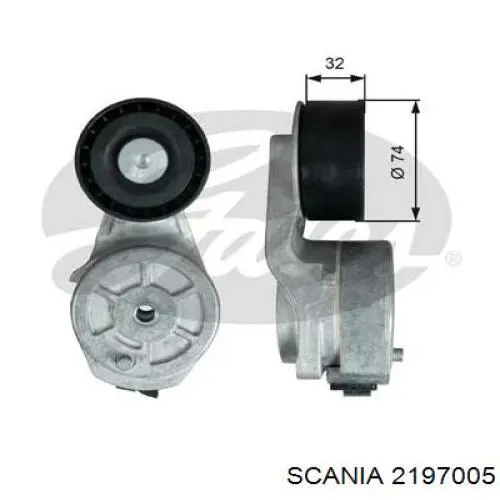 2197005 Scania Tensor de correa de alternador