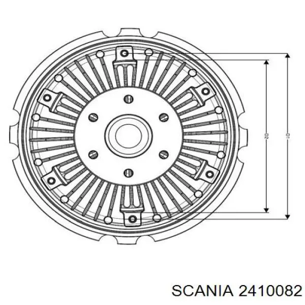 2410082 Scania rodete ventilador, refrigeración de motor