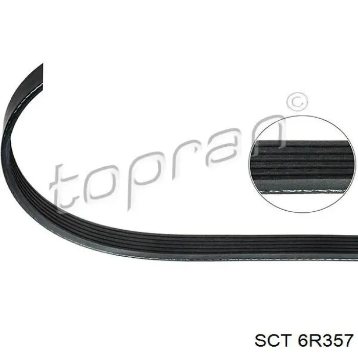 6R357 SCT correa trapezoidal