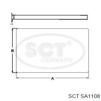SA1108 SCT filtro habitáculo