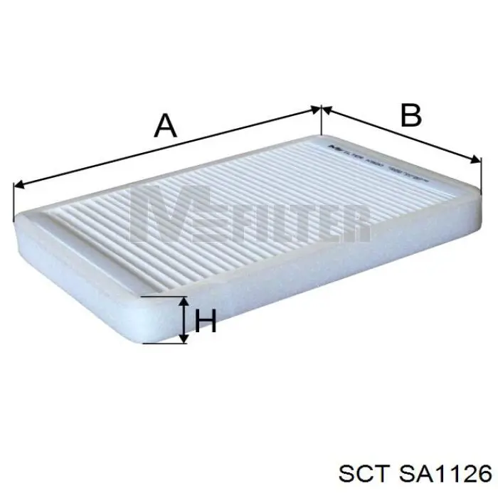 SA1126 SCT filtro habitáculo