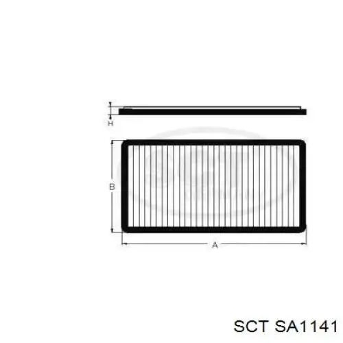 Filtro de cabina SCT SA1141 precio, desde 6,96 EUR