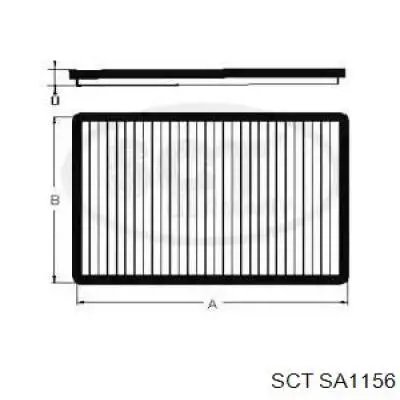 SA1156 SCT filtro de habitáculo