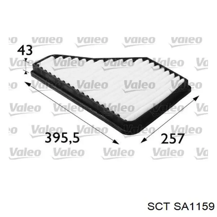 SA1159 SCT filtro habitáculo