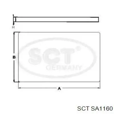 SA1160 SCT filtro habitáculo