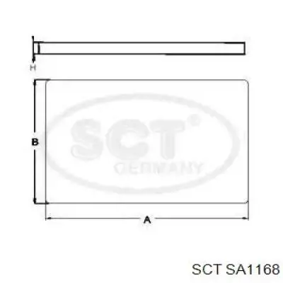 SA1168 SCT filtro habitáculo