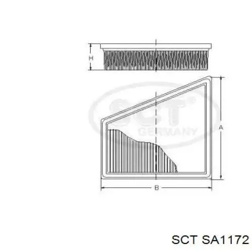SA1172 SCT filtro habitáculo
