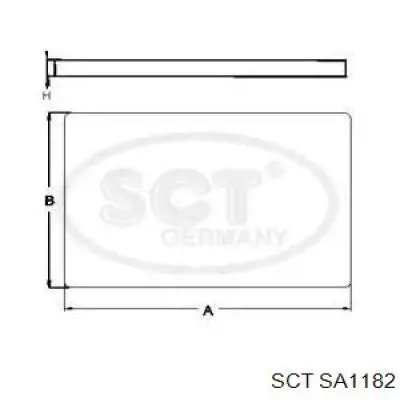 SA1182 SCT filtro habitáculo