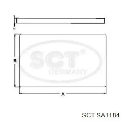 SA1184 SCT filtro habitáculo