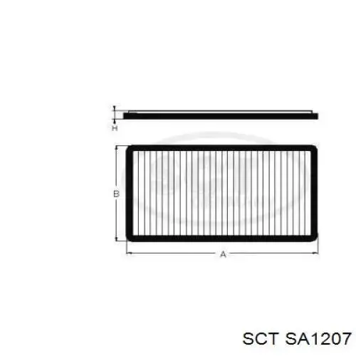 SA1207 SCT filtro habitáculo