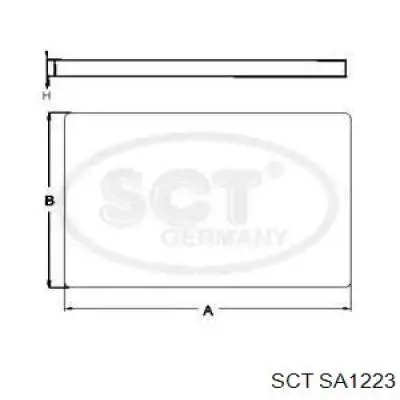 SA1223 SCT filtro de habitáculo