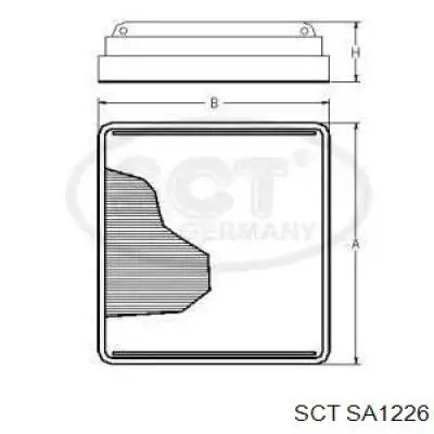 SA1226 SCT filtro habitáculo