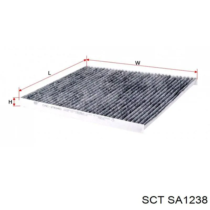 Filtro de cabina SCT SA1238 precio, desde 6,86 EUR