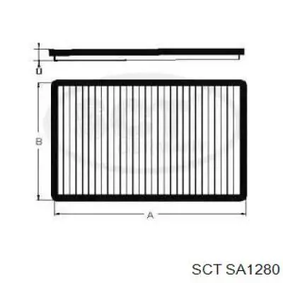 SA1280 SCT filtro de habitáculo