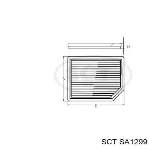 SA1299 SCT filtro de habitáculo