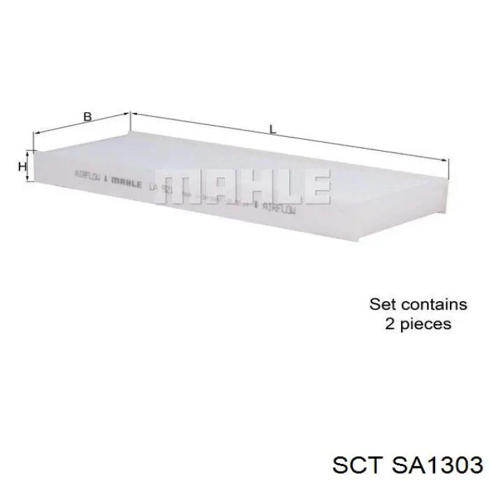 Filtro de habitáculo SA1303 SCT