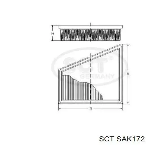 SAK172 SCT filtro habitáculo