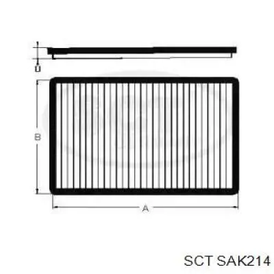 SAK 214 SCT filtro habitáculo