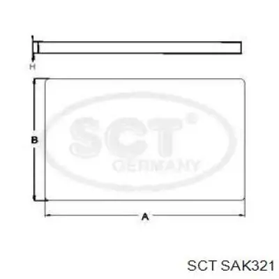 SAK321 SCT filtro habitáculo
