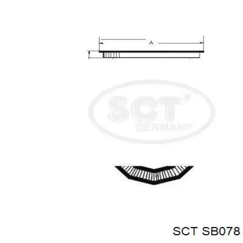 SB078 SCT filtro de aire