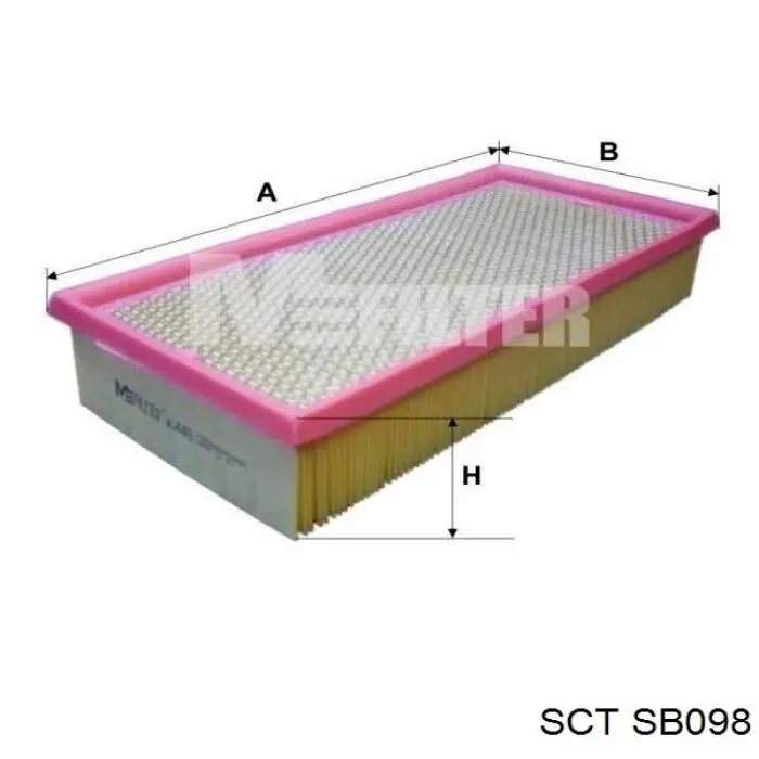 SB098 SCT filtro de aire