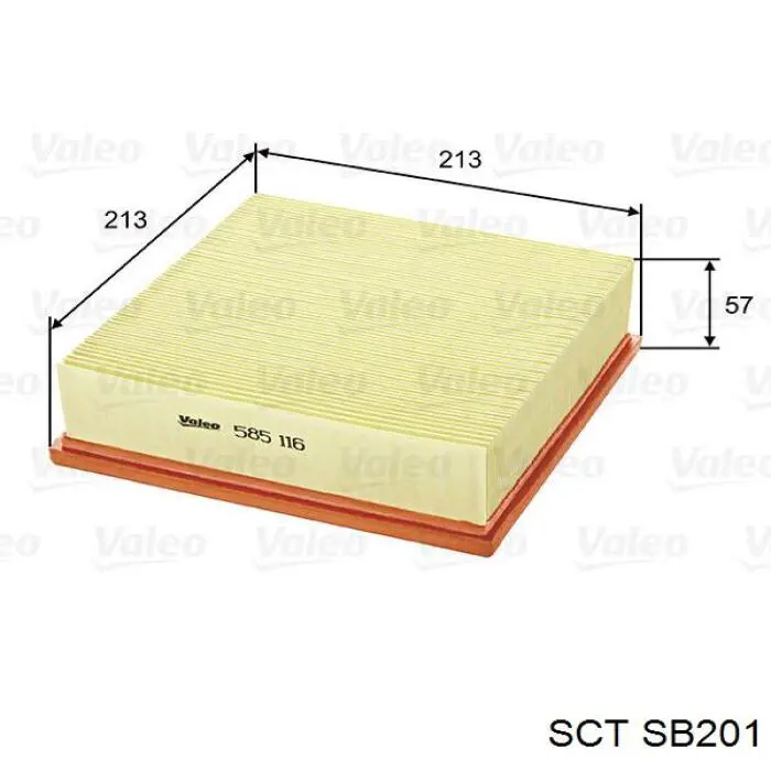 SB201 SCT filtro de aire