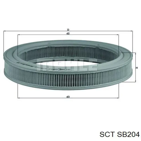 SB204 SCT filtro de aire