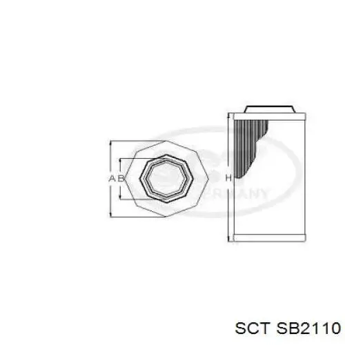 SB2110 SCT filtro de aire