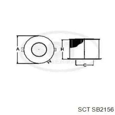 SB2156 SCT filtro de aire