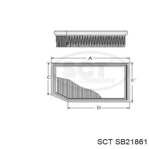 SB21861 SCT filtro de aire