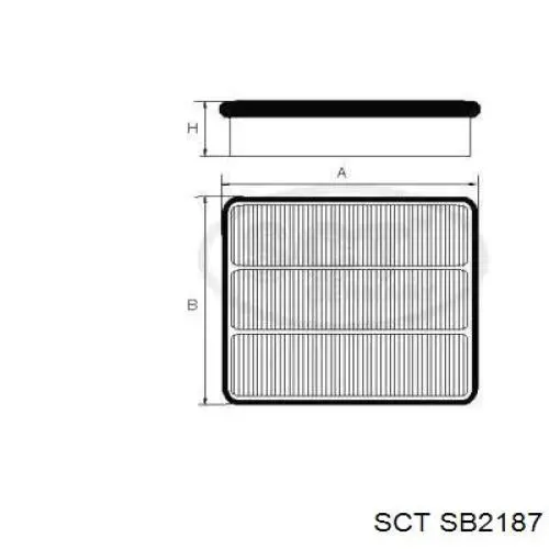 SB2187 SCT filtro de aire