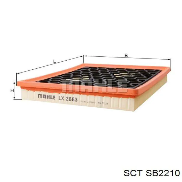 SB2210 SCT filtro de aire