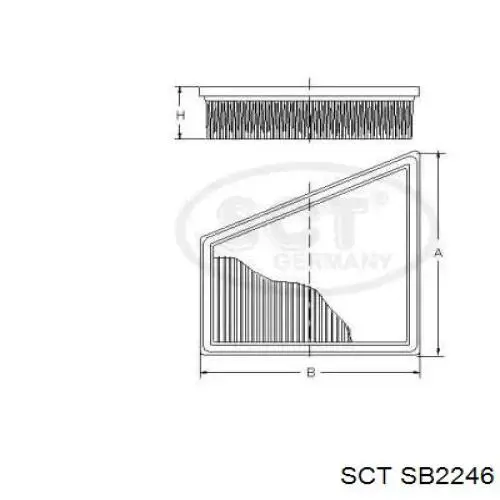 SB2246 SCT filtro de aire