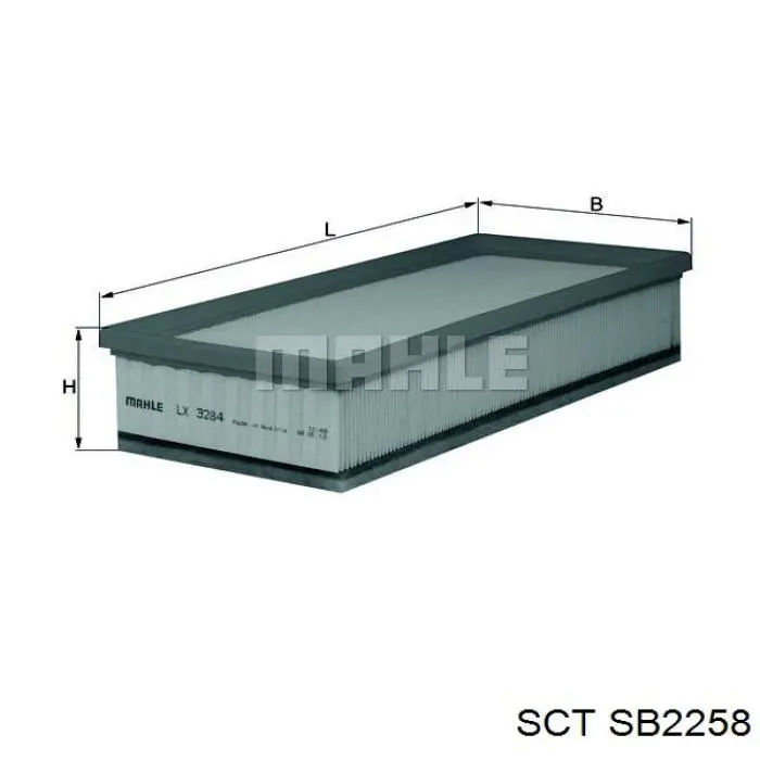 SB2258 SCT filtro de aire