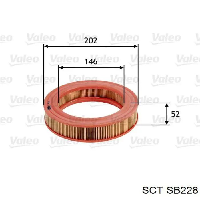 5008717 Ford filtro de aire