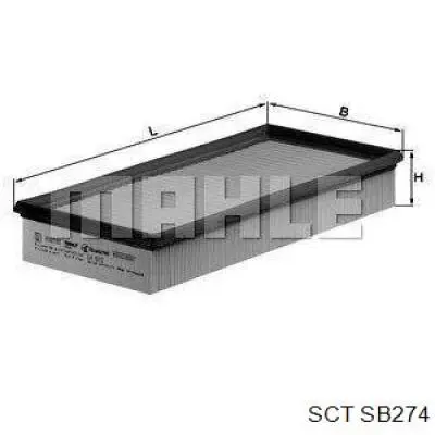 SB274 SCT filtro de aire