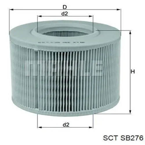 SB276 SCT filtro de aire