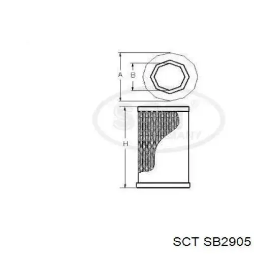 1869994 Scania filtro de aire