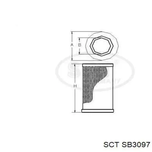 5501660922 Terex filtro de aire