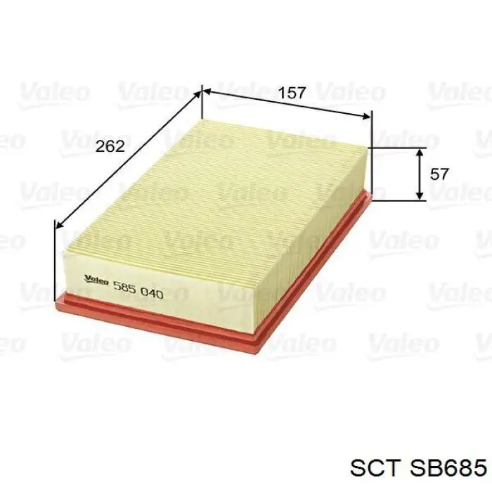 SB685 SCT filtro de aire