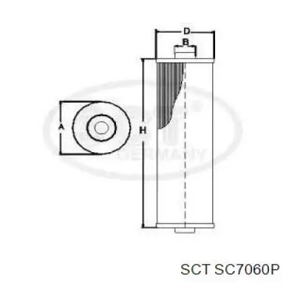 SC7060P SCT filtro combustible